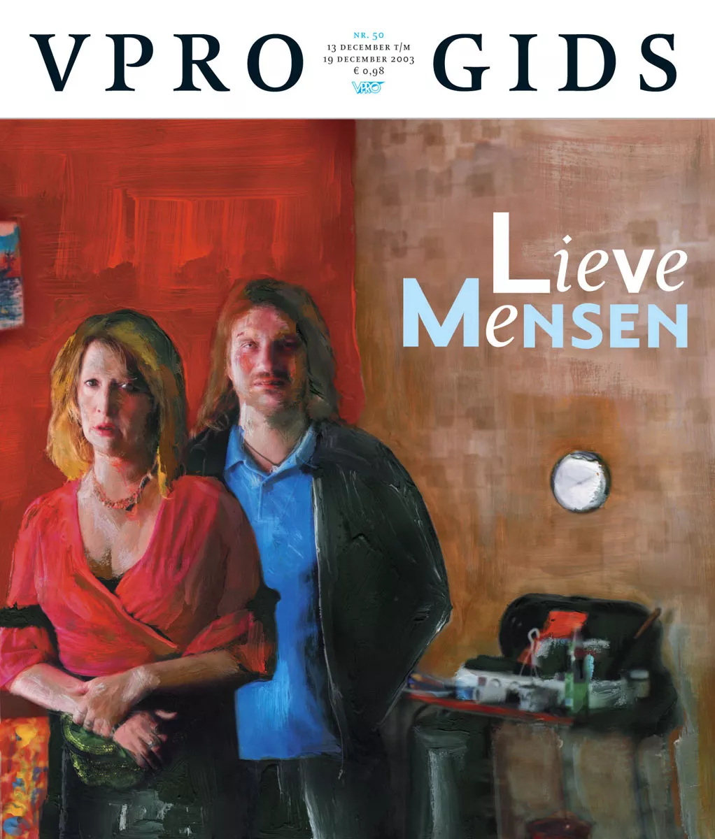Cover VPRO Gids, Loes Luca en Peter Blok
